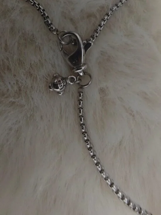 David Yurman Silver and Gold Necklace - Picture 4 of 6